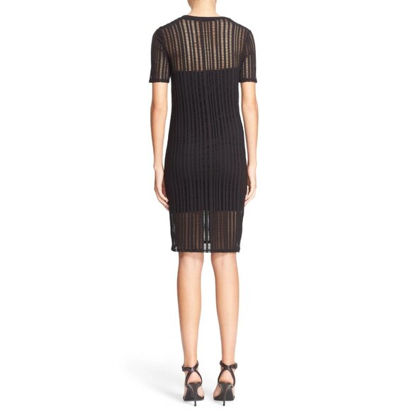 T by Alexander Wang Mesh Overlay Sheath Dress ASO Isabelle Lightwood - Picture 7 of 15